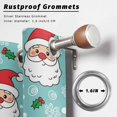 thumbnail image 2 of Outdoor Curtains for Patio Waterproof, Merry Christmas Outdoor Privacy Panels Grommet, Santa Claus Xmas Winter Leaves Snowflake Blue Blackout Outside Curtains for Porch/Cabana 54"x95", 1 Panel, 2 of 8