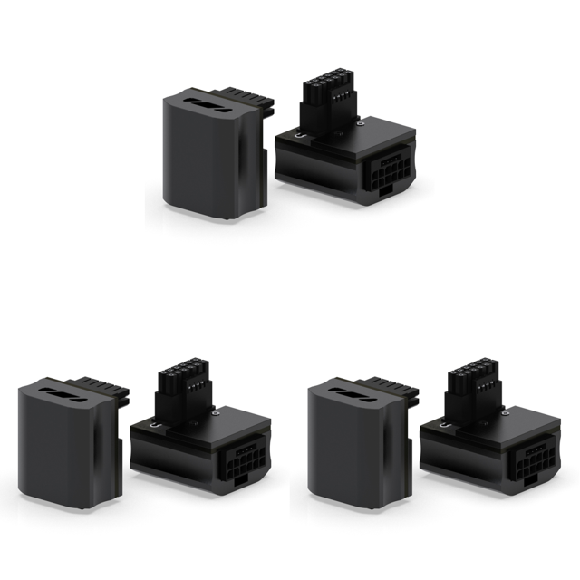 Likrtyny Conector Alimentación ATX3.0 90 Grados para 4090 4080 4070 Ti 3090 Ti (STD Negro)