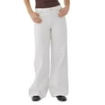 thumbnail image 3 of HOWPAY Women'S Jeans Wide Leg High Waisted Solid Color Vintage Stretchy Denim Pants with Pockets Straight Leg Relaxed Streetwear Baggy Pants White L, 3 of 5