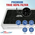 thumbnail image 4 of LifeSupplyUSA True HEPA SmokeStop Filter Replacement Compatible with Blueair 400 Series 400PF 401 401PF 410B 402 403 410 450E 455 455EB Air Purifier, 4 of 6