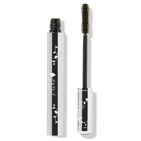 100% PURE Ultra Lengthening Mascara Dramatic Intense Volume & Length Natural Fruit Pigmented Voluminous Eyelash Makeup No Clumping, Smudging or Flaking - Vegan, Dark Chocolate Color - 0.35 oz