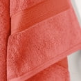 thumbnail image 5 of Superior 800 GSM Egyptian Cotton Heavyweight Bath Towel Set of 2, Coral, 5 of 7