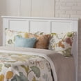 thumbnail image 2 of Madison King Size Wood Foundation Bed Frame with Matching Footboard in White, 2 of 7