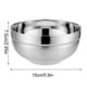 thumbnail image 5 of Kearding Cuenco pequeño de acero inoxidable bicapa protección contra el calor hogar de alta capacidad seguro duradero agarre cómodo cuencos Mostrada 15cm, 5 of 6