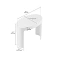 thumbnail image 4 of Ancona 17 in. Shower Bench in Pure Acrylic Stone in Matte White, 4 of 6