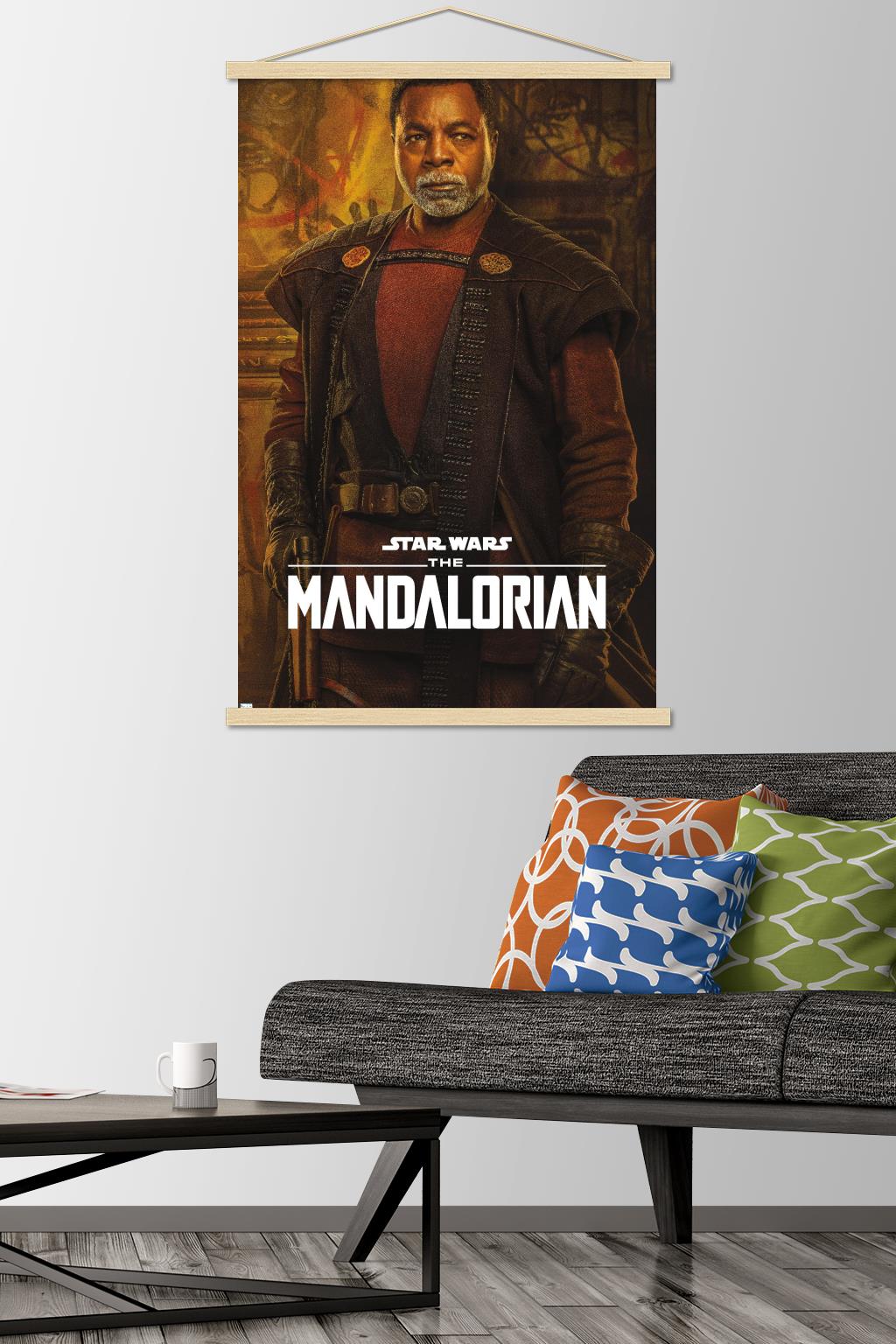 Star Wars: The Mandalorian Season 2 - Greef Karga Wall Poster with Wooden Magnetic Frame, 22.375" x 34"