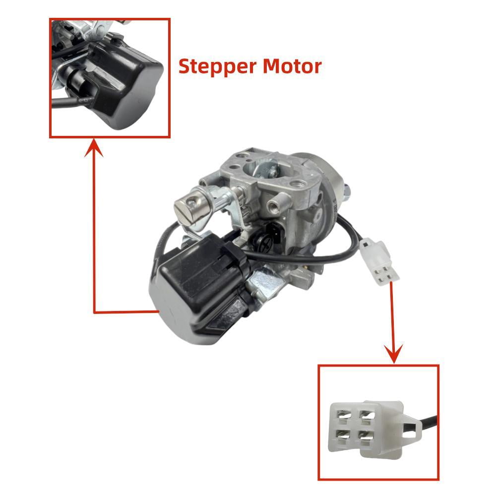 POWER PRODUCTS Carburetor with fuel line and stepper motor- Replacement for Predator Open Frame Inverter Generator 4550-Watt Surge 3650W Running (SKU# 59192, 59189, 59303)
