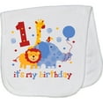 thumbnail image 2 of Inktastic Safari 1st Birthday Baby Burp Cloth, 2 of 3