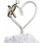 Heart with Rings Cake Pick