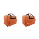 thumbnail image 1 of Ounissouiy Multi-Function Sewing Machine Storage Bag Dust Handbag Cover Holder 2piezas Naranja, 1 of 1