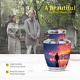 thumbnail image 3 of MUKTIVE Firefighter Memorial Urns for Adult Male & Female, Large & Small Funeral Urn for Ashes for Women, Mini Blue Cremation Urn for Human Ashes, Keepsake Burial Urns (10 & 3 Inch ), 3 of 7