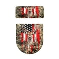 thumbnail image 2 of HELLHERO Deer and The American Flag Toilet Seat Covers Soft Toilet Dust Cover Set & 2 Pieces Stretch Fits All Toilet Shapes, 2 of 7