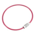 thumbnail image 1 of Unique Bargains 150mm Length PVC Coated Stainless Steel Keyring Loop Cable Pink 6 Count, 1 of 6