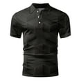thumbnail image 4 of Mens Polo Shirt Male Striped Printing Summer Fashion Casual Digital 3D Printing Lapel Button Mens Polo Shirts Black L, 4 of 4