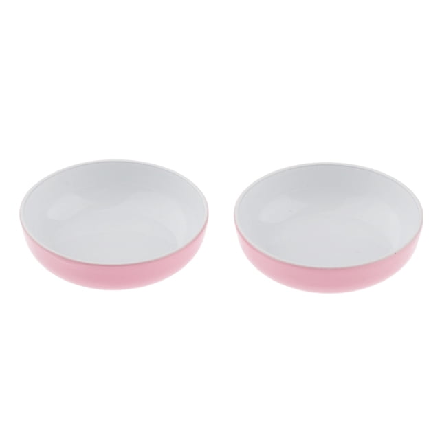 1/12 de cena en miniatura vajilla para muebles de cocina Rosado Sunnimix Placa de casa de muñecas Minaiture