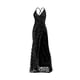 thumbnail image 2 of Gibobby Vestido de fiesta para mujer Vestido de mujer con lentejuelas y flecos con horquilla alta(Negro,G), 2 of 5