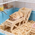 thumbnail image 4 of Ailezt Hamster Playground 4 Piece Wooden Cage Wooden Hamster Play With Ladder Tunnel And Shelter Ideal For Gerbils Mice Small Animals Ferrets Squirrels, 4 of 6
