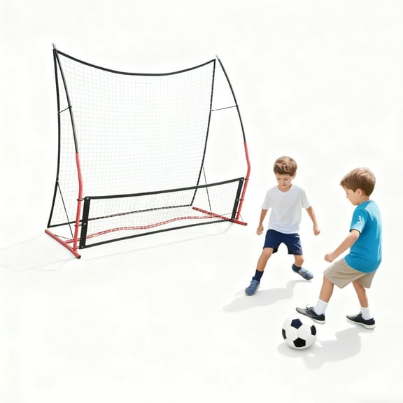 Riedhoff 2-in-1 Spot Target Soccer Rebounder Double-Sided Bounce Back Trainer 6'x 4.6' and 6'x 1.4'
