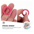 thumbnail image 2 of Chain Link Round Keychain Clips Metal Ring Fobs Coloured Spring Clamp Trigger 24 Pcs, 2 of 6