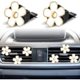 thumbnail image 4 of 6 Pcs Daisy Flower Air Vent Clip Accessories Air Conditioning Outlet Clip Car Air Freshener Dashboard Accessories Charm Car Inter Decor(3 cm, 3.3 cm,White), 4 of 13