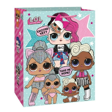 Party Supplies - LOL Surprise - Gift Bag - Large - 10.75" X 10.25"