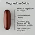 thumbnail image 2 of Sports Research® Magnesium Oxide 420mg Supports Bone Health Energy Muscle Function - (90 Softgels), 2 of 7
