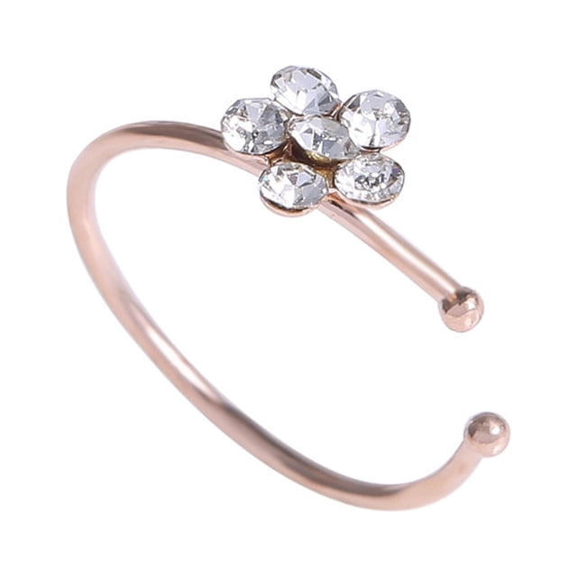 Xihbxyly Brazalete de Cobre, Elegante Joya para Piercing, Elegante Anillo Nasal En Forma de C, Hermoso Accesorio para Ocasiones Especiales, Regalo Perfecto para Mujeres, ¡Felicitaciones Garantizadas!