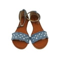 thumbnail image 3 of Starbay Women's Pearl Embellished Ankel Strap Canvas Fashion Sandals, 3 of 3