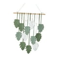 thumbnail image 4 of Tapiz de pared de macramé bohemio hecho a mano, colgante artesanal, tapiz tejido, decoración de pared para Verde, 4 of 9