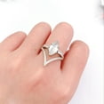 thumbnail image 3 of Fiudx Anillo Elegante, Alianza de Boda con Un Diseño Espectacular, Joya de Compromiso Única, Hermoso Regalo de Aniversario, Ideal para Ocasiones Especiales, Un Gesto Romántico, Disponible En Varios T, 3 of 6