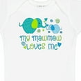 thumbnail image 4 of Inktastic My Mawmaw Loves Me Cute Elephants Boys or Girls Baby Bodysuit, 4 of 5