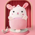thumbnail image 4 of Jiibva Plush Animal Shaped Backpack, Cute Furry Mini Rucksack for Daily Use, 4 of 7