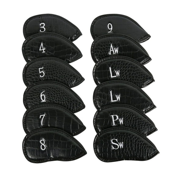 12 Pieces Golf Club Iron Cover for Golf Clubs Putter Cover Head Protective Cover