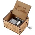 thumbnail image 1 of 26-27 are My Sunshine Wood Music Boxes,Laser Engraved Vintage Wooden Sunshine Musical Box Gifts for Birthday/Christmas/Valent You Are My Suns, 1 of 1