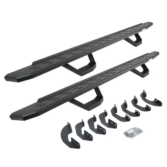 Go Rhino 6964168720T RB30 Running Boards with Brackets, 2 Pairs Drop Steps Kit - Crew Max For Toyota 07-21 Tundra (Crew Cab Pickup)