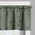 thumbnail image 3 of Ambesonne Olive Valance Pack of 2, Pastel Tone Branches Leaves, 42"X18", Evergreen Sage Green, 3 of 5