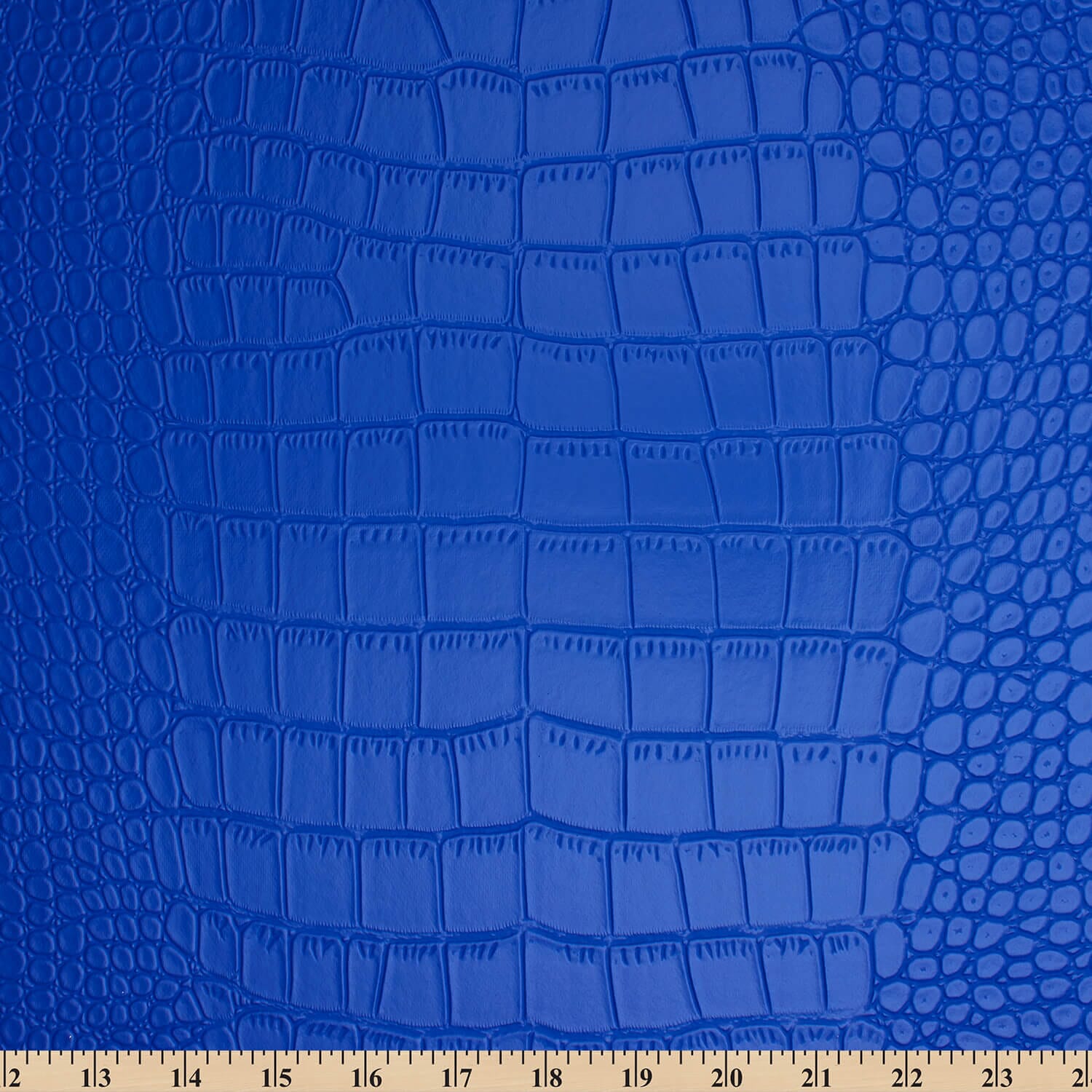Ottertex® Vegan Alligator Leather PVC Waterproof Polyester Stretch Abrasion Resistant Vinyl Fabric By The Yard For Sewing & Upholstery (Royal Blue, 10 Yards)