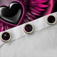 thumbnail image 4 of Feelyou Love Heart Black Out Curtains, Valentines Day Curtains Pack of 2 (42x63 Each), 4 of 6