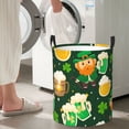 thumbnail image 5 of Naloa St Patrick's Day10 Large Laundry Basket Waterproof Round Collapsible Storage bin with Handles for Hamper Kids Room,Toy Storage, 5 of 6