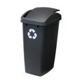 thumbnail image 4 of Rubbermaid, Swing Top Recycling Wastebasket, 12.5 gal, Black, 4 of 4