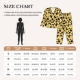 thumbnail image 4 of Yiaed mouse live in cheese home Print Pajamas Women's Long Sleeve Sleepwear Soft Button Down Loungewear Pjs Lounge Set Nightwear Womens Pajama Pants-Medium, 4 of 7