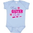 thumbnail image 3 of Inktastic Big Sister to Be with Flowers and Arrow Girls Baby Bodysuit, 3 of 5