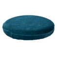 thumbnail image 6 of 1 Piece Velvet Chair Covers Bar Stool Covers Anti-Slip Round Stool Cushion Cover Washable Stool Cushion Slipcover for Dia 12-15" Home Bar Hotel Counter Blue, 6 of 8