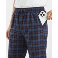 thumbnail image 5 of NY Threads Mens Flannel Pajama Pants with Pockets Soft Cotton Sleepwear Lounge PJ Bottoms, XX-Large, Black/Navy, 5 of 7