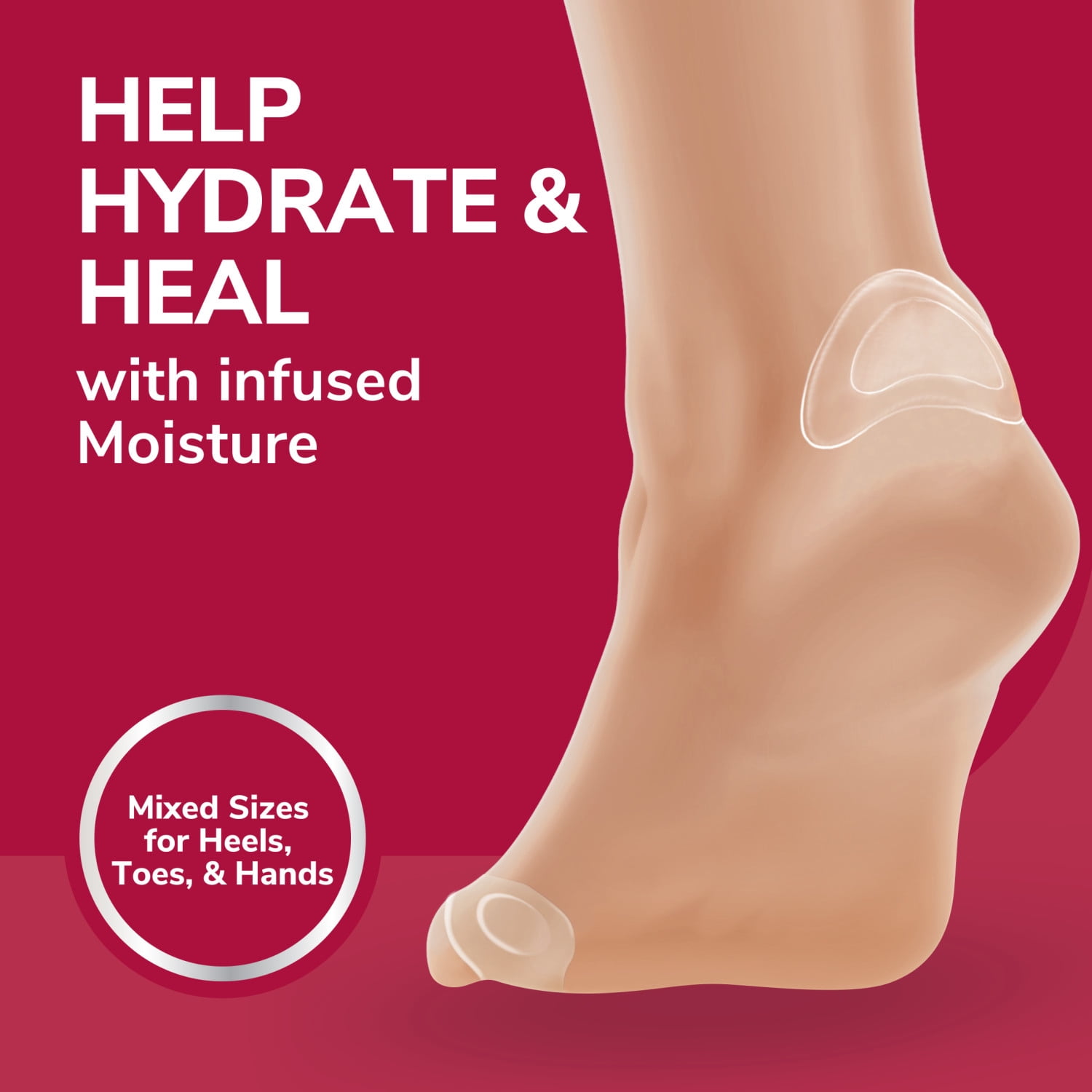 (2 pack) Dr. Scholl's® Blister Cushions Seal & Heal Bandage with Hydrogel Technology Mixed Sizes 8 Count