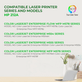 thumbnail image 2 of TCT 212A Black Toner Cartridge - Compatible Replacement for HP 212A W2120A Works With HP Color LaserJet Enterprise M554dn M555dn M555x Printers (5,500 Pages), 2 of 5
