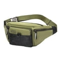 thumbnail image 2 of Mikilon Waist Bag, Waist Pack with Multi Pockets, Waist Bag with Adjustable Strap Waterproof Fanny Packs for Running Travelling Hiking Walking Green, 2 of 2
