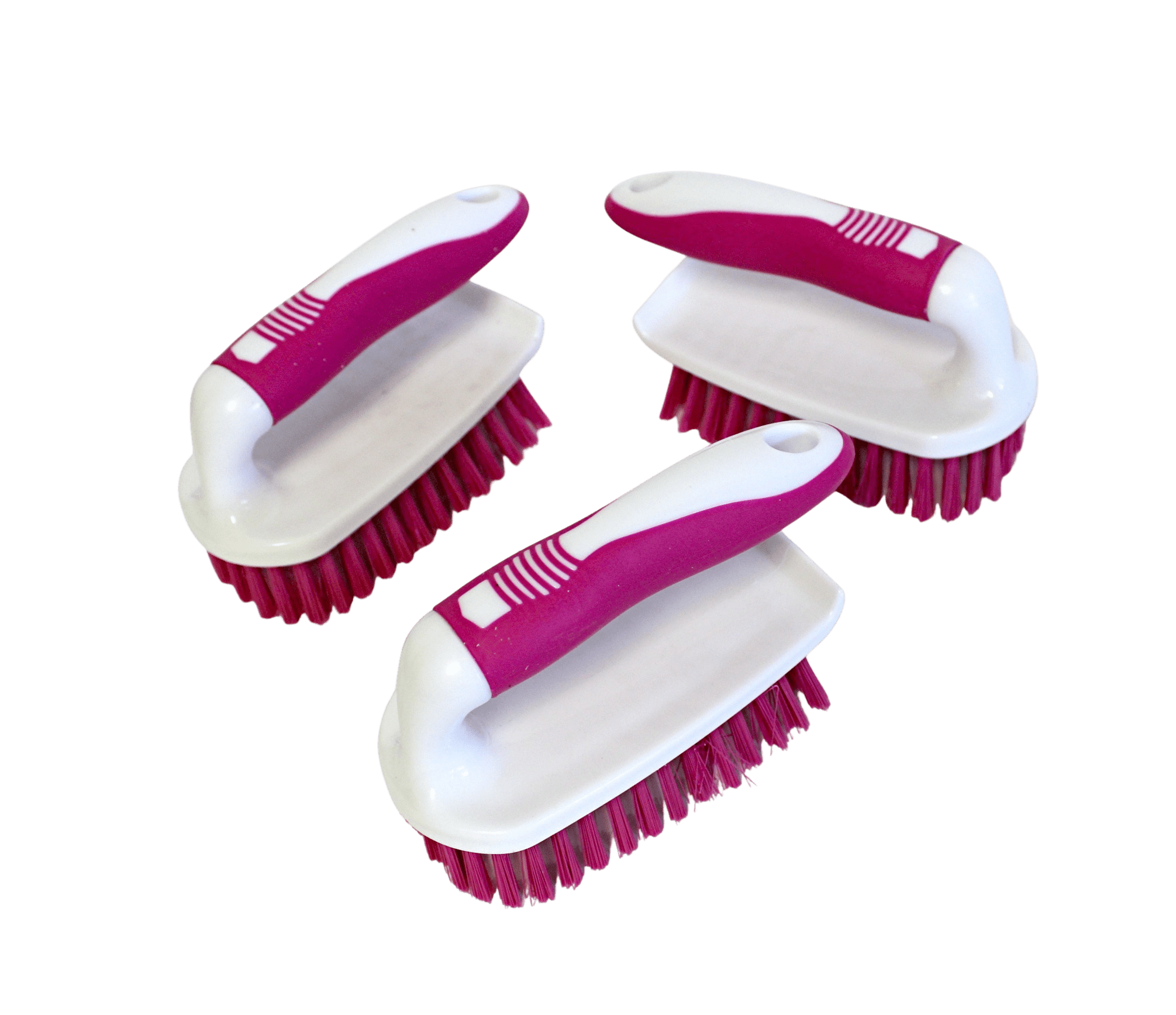 Dependable Industries 2 Pack Multi Purpose Scrub Brush Household Cleaning Kitchen Bath Sink Pots Pans