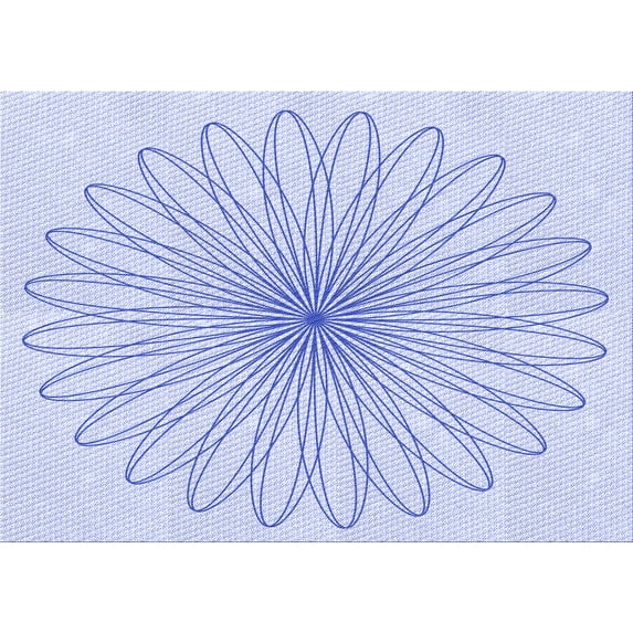 Ahgly Company Machine Washable Indoor Rectangle Transitional Lavender Blue Area Rugs, 8' x 10'