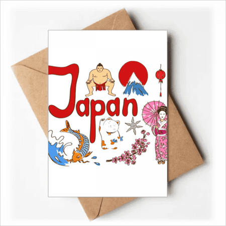 Japan National symbol Landmark Pattern Greeting Cards You are Invited Invitations